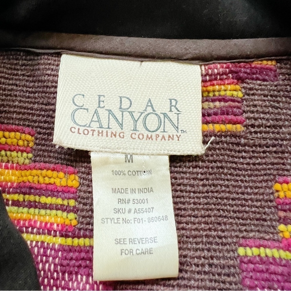 Vintage Blazer Jacket Aztec Pattern Brocade Gorgeous Detail Cedar Canyon Scandi - Picture 6 of 9